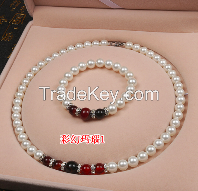 Pearl Strand Necklace set-02