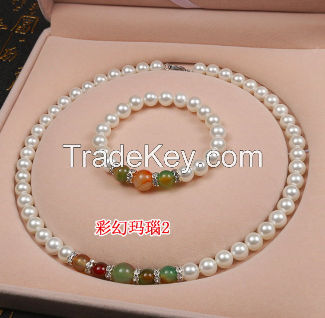 Pearl Strand Necklace set-02