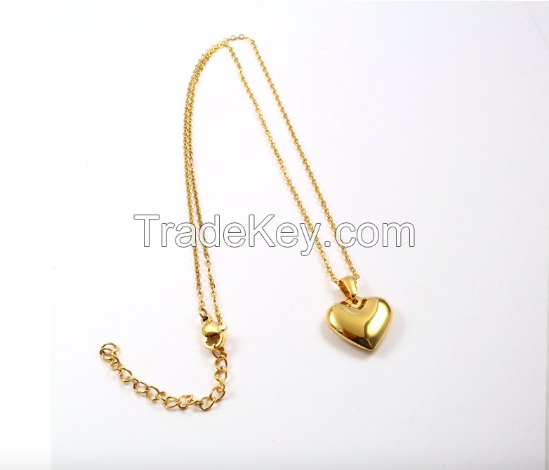 Stainless Steel Heart Necklace 