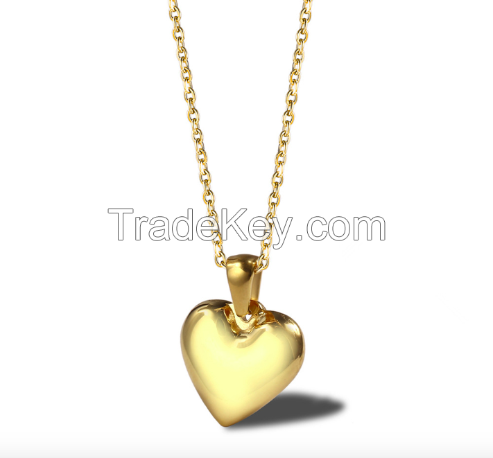 Stainless Steel Heart Necklace 