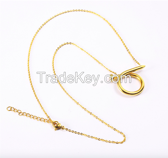 Stainless Steel Nail Necklace 