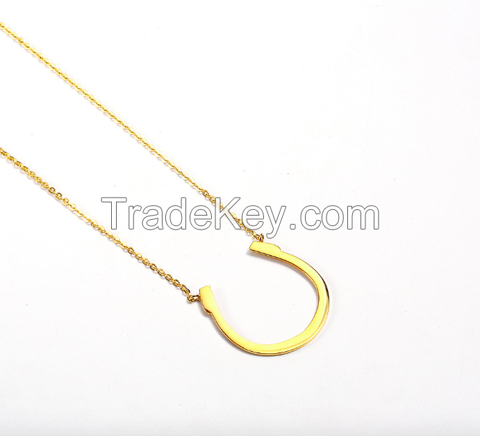 Stainless Steel Horseshoe Necklace