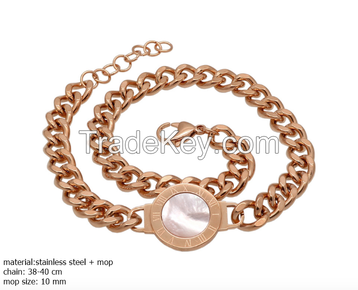 Stainless Steel Double Chain Bracelet