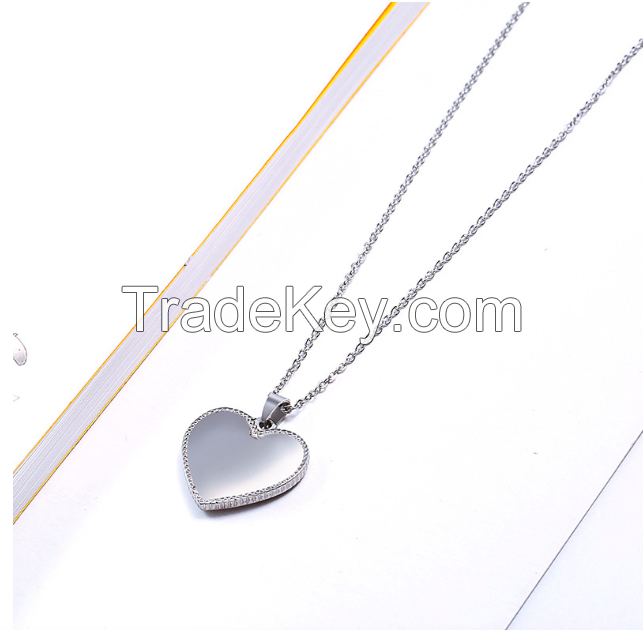 Stainless Steel Heart Necklace 