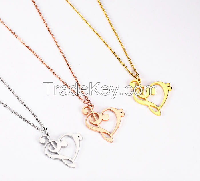 Stainless Steel Heart Necklace