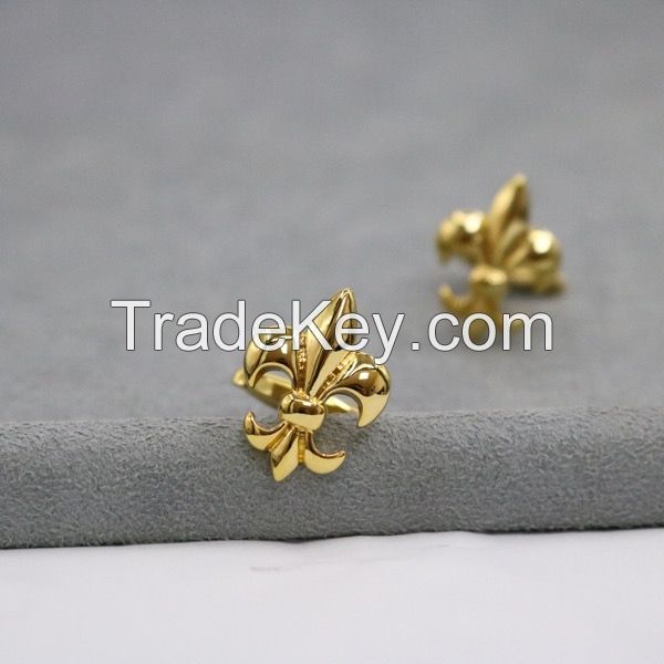 Golden Fleur de lis Cufflink