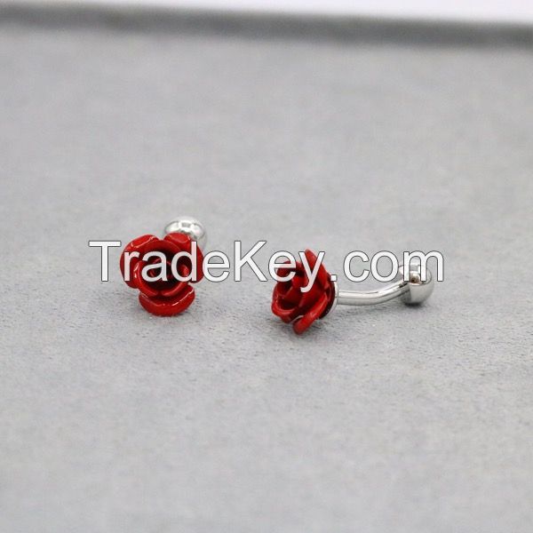 Red Rose Cufflink