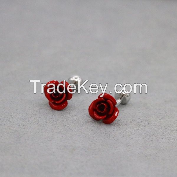 Red Rose Cufflink