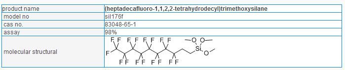 (HEPTADECAFLUORO-1, 1, 2, 2-TETRAHYDRODECYL)TRIMETHOXYSILANE