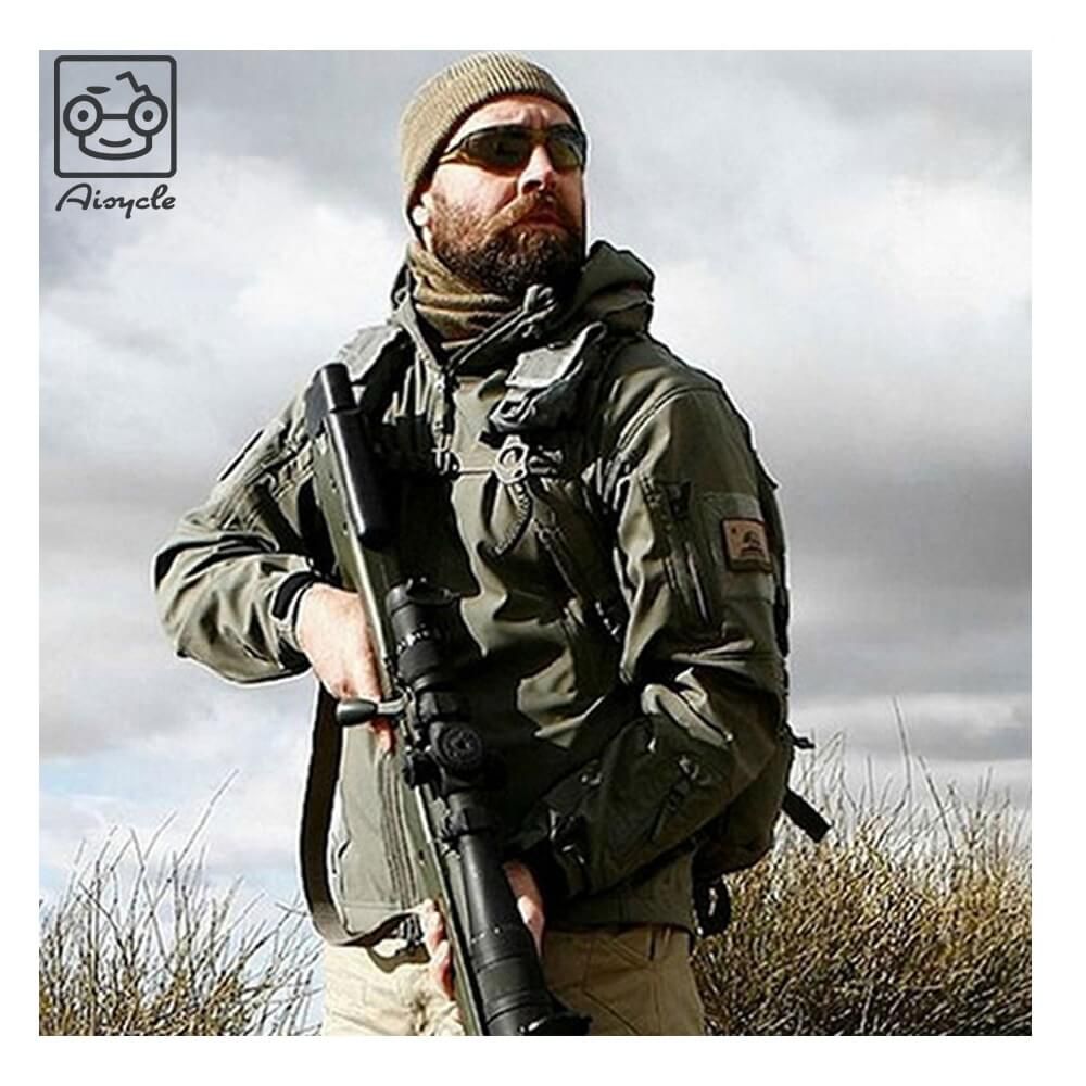 Men Shark Skin Soft Shell Outdoor Tactical Military Jackets Army Clothing Jacket