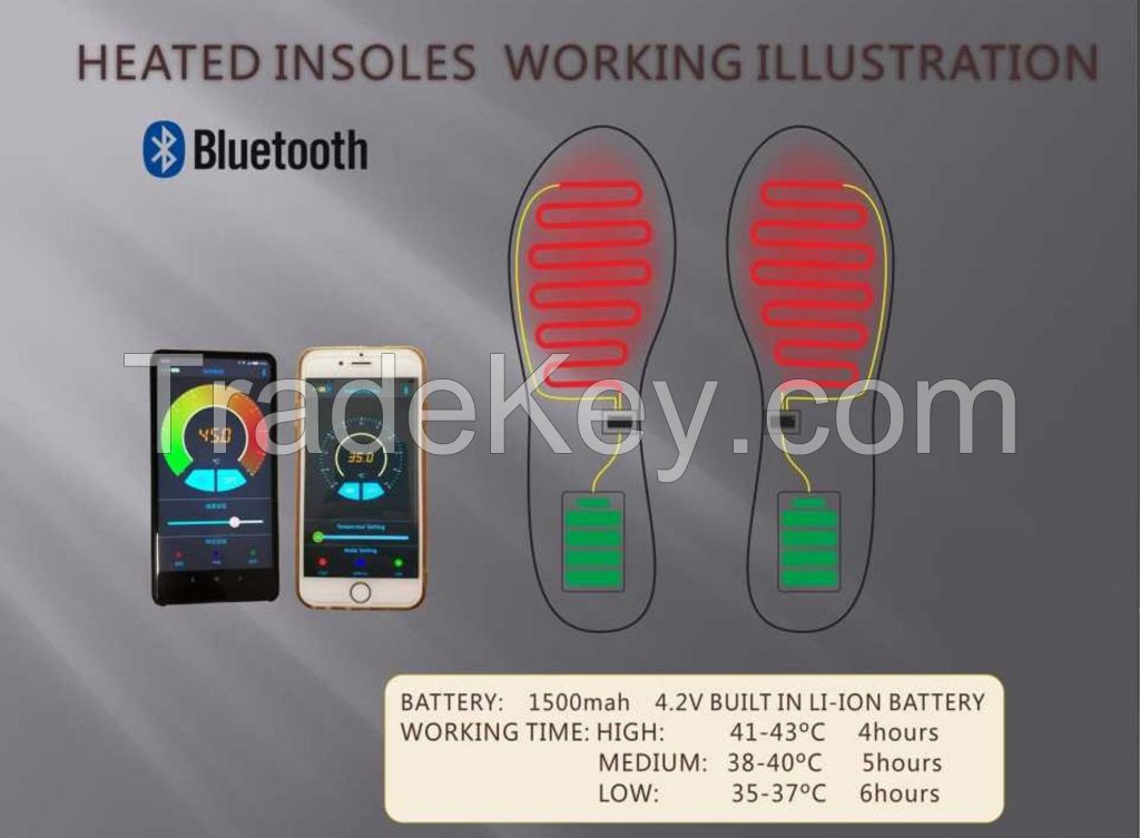 Thermacell heated clearance insoles bluetooth