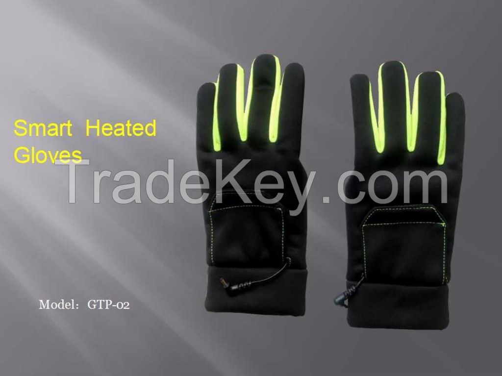 7.4V Battery Heated Thin Gloves For Outdoor Activity Golf Cycling 