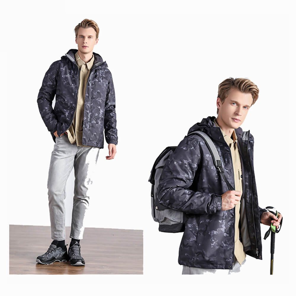 China Supplier Camo Jacket Brand Logo Windproof Warm Winter Jacket for Men