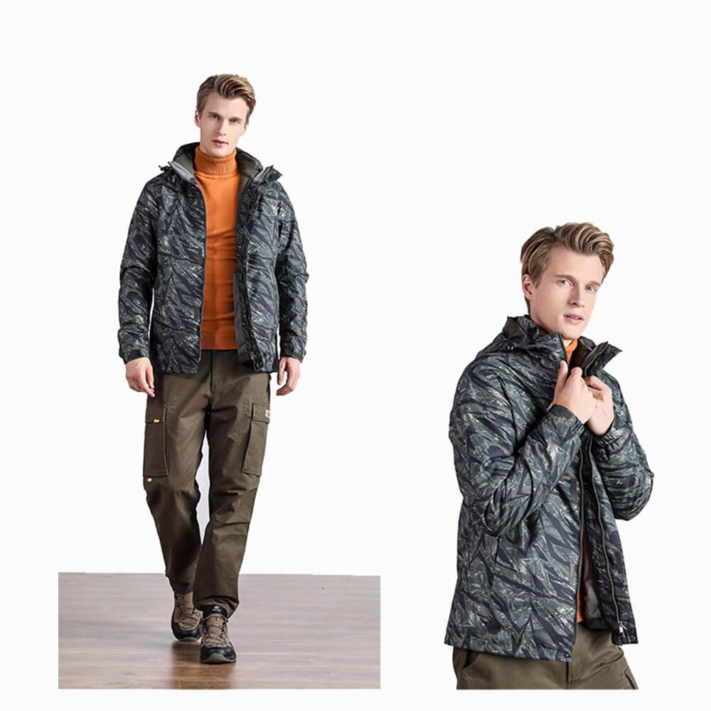 China Supplier Camo Jacket Brand Logo Windproof Warm Winter Jacket for Men