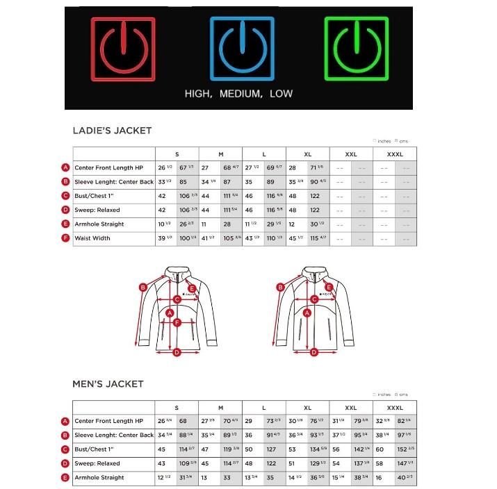 Rechargeable Battery Heated Jacket For Motorcycle Rider