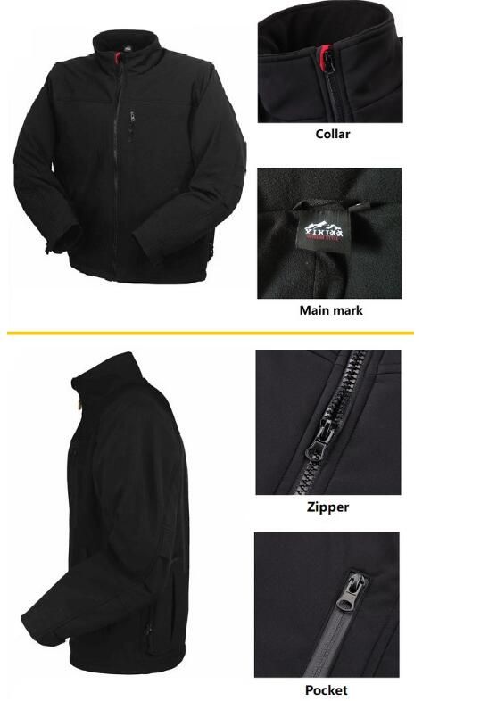 Men Women Winter USB Battery Powered Clothing Heated Coat Jacket With Fleece Liner For Hunting Ski Motorcycle