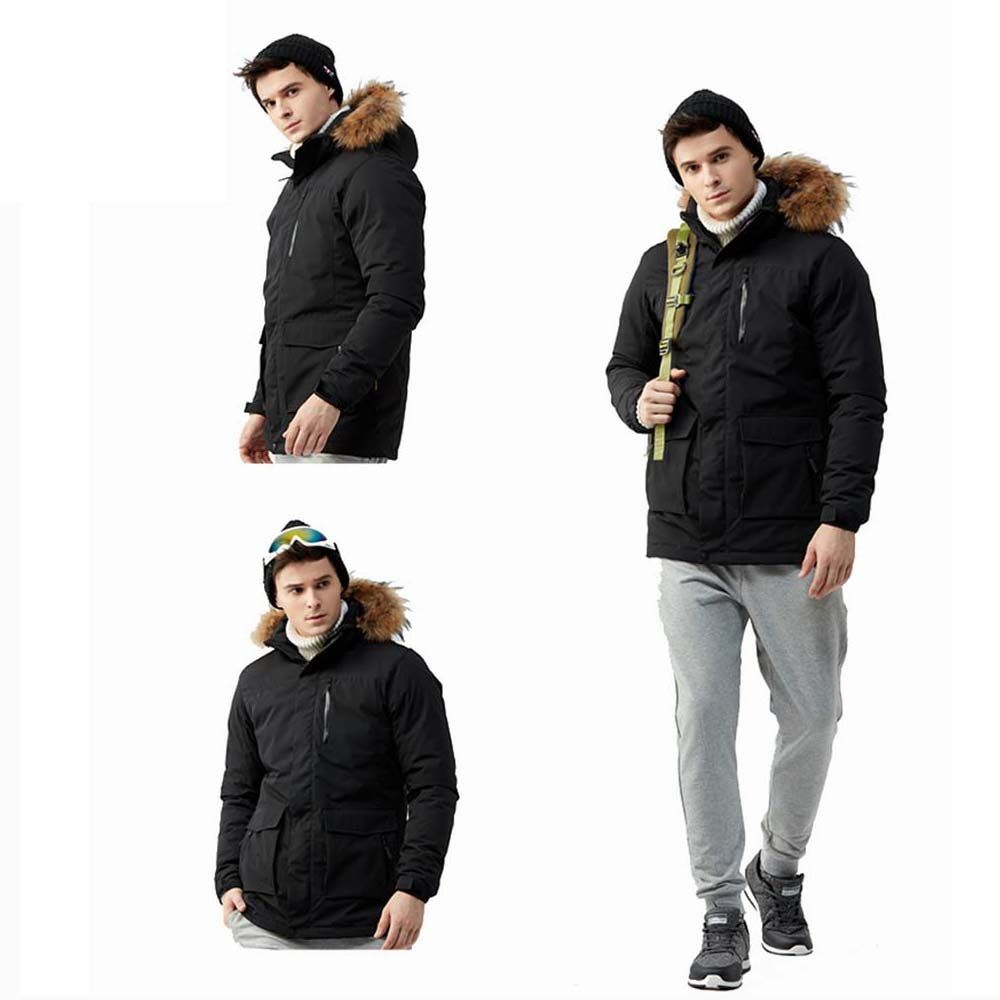 Wholesale Winter 99% Polyester Duck Down Windproof Mens Coat Thick Fashion Coat