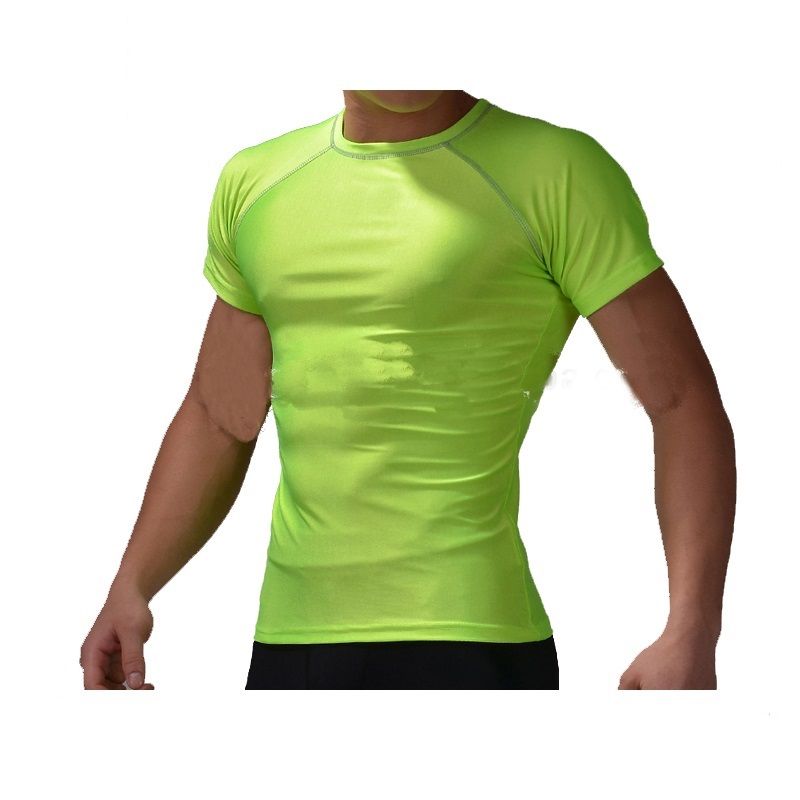 Hot sales short sleeve compression sports running custom t shirt