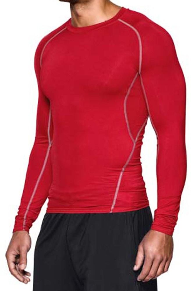 Men's Sports Wear Compression Tights Shirt Long Sleeve Tops GYM Fitnes