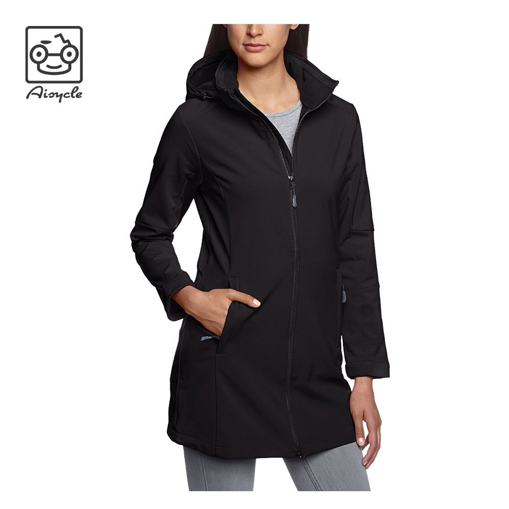 Christmas Promotion Woman's Outerwear Warm Long Jacket Windbreaker