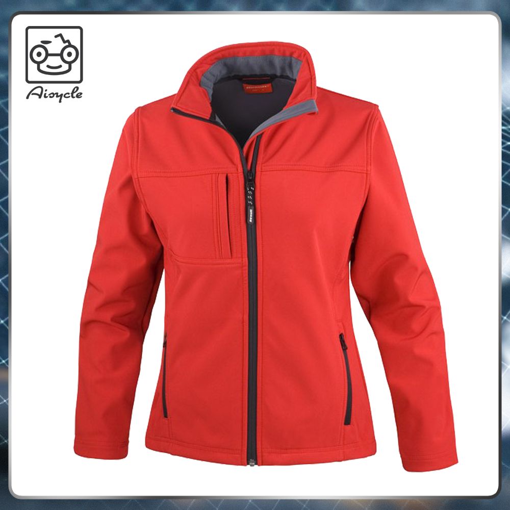 Slim Fit Best Woman Polyester Softshell Jacket Stock Lot