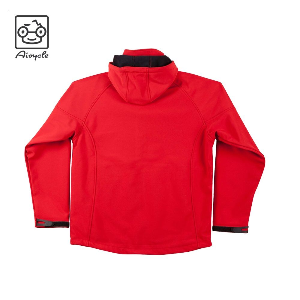 Girl Fleece Lined Hooded Soft Shell Jacket Custom Printed Logo Factory