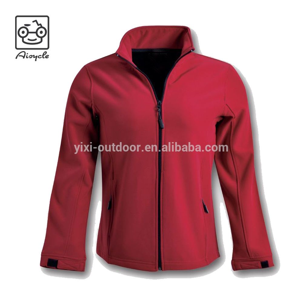 Red Spring Warm Woman Daily Softshell Jacket 2017 Series