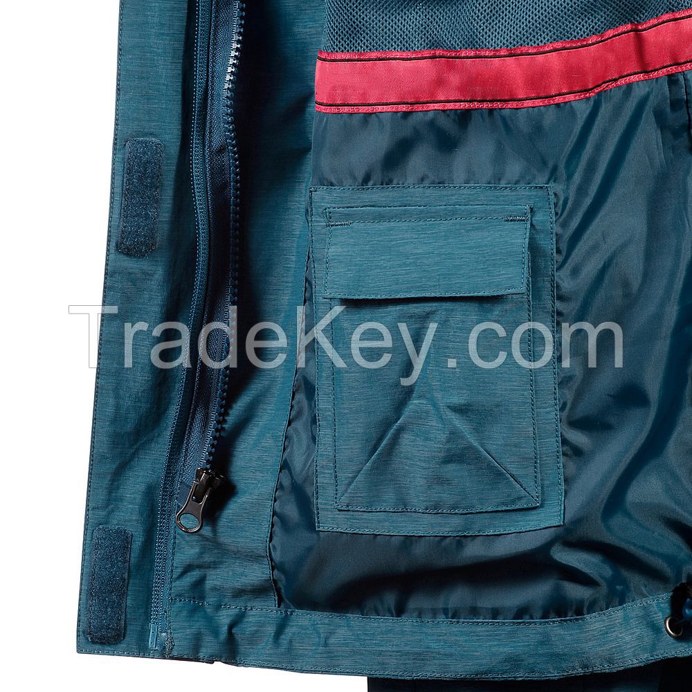 OEM ODM Design Females Girls Softshell Waterproof Jacket With Inner Po