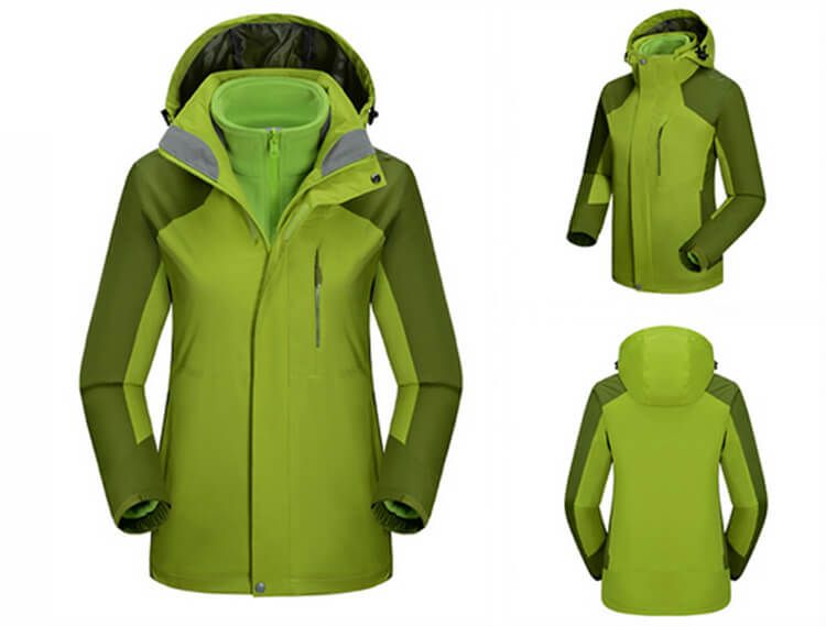 Womens 2 in 1 Set Clothing Winter Parka Windbreaker Coat Outdoor Wa