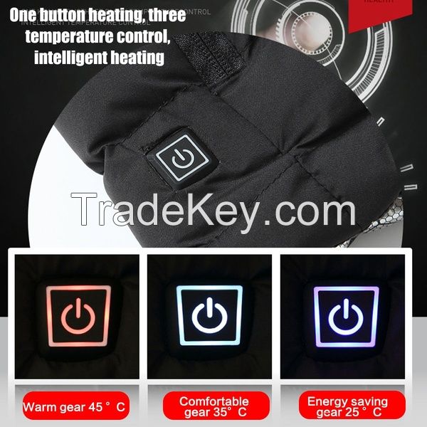 Digital Heating Hooded Work Jacket Motorcycle Riding Skiing Snow Coats Women Winter Warm Jacket