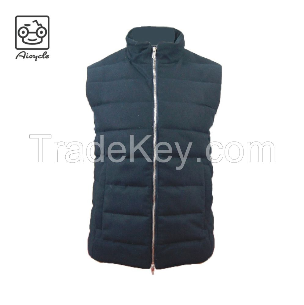 Best Mens Battery Electric Heated Woolen Vest With Duck Down Inside Manufacturer Direct