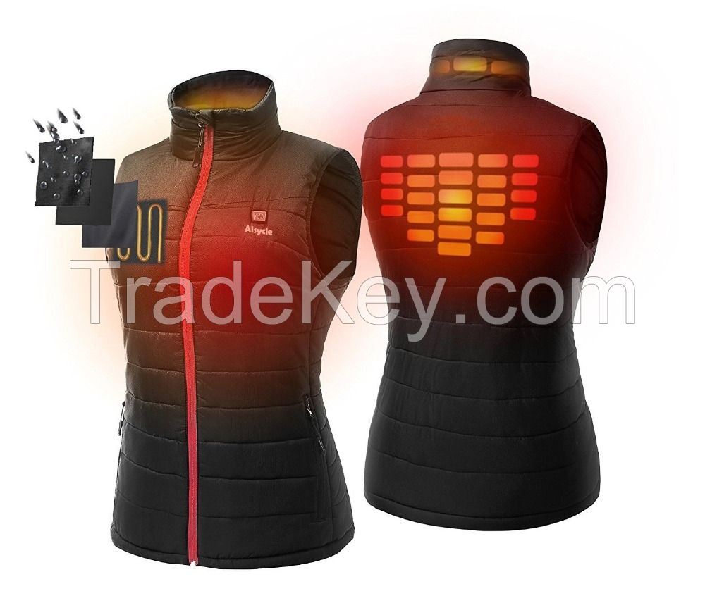 Best Mens Womens Battery Heated Vest Padded Vest Warm Down Vest