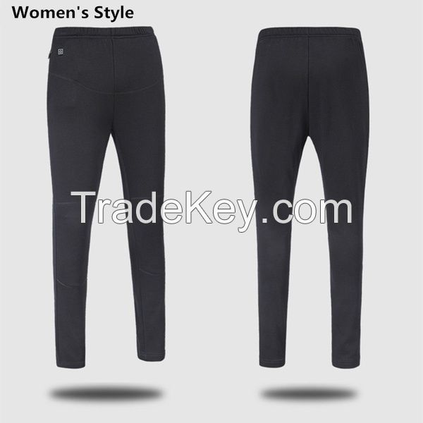 Heated Pants Winter Camping Warm Thick Pant Ski Hunting Usb Charging 3 Level Size S-5xl Black