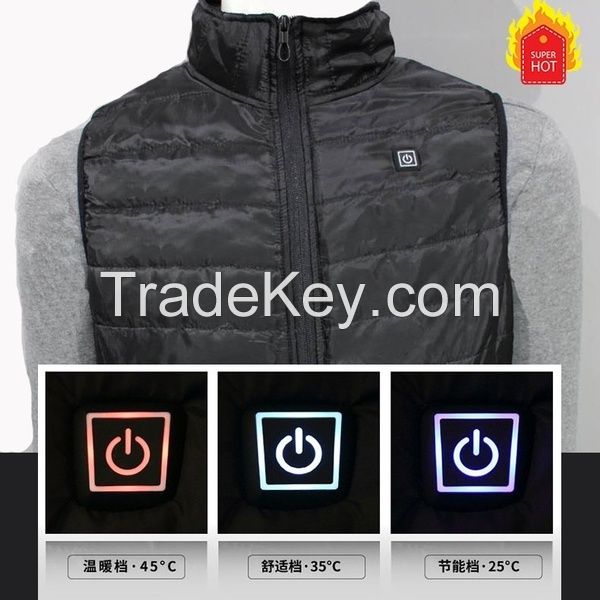 New Winter Man Woman Fashion Usb Interface Electric Heated Inner Vest Heating Sleeveless Heating Vest