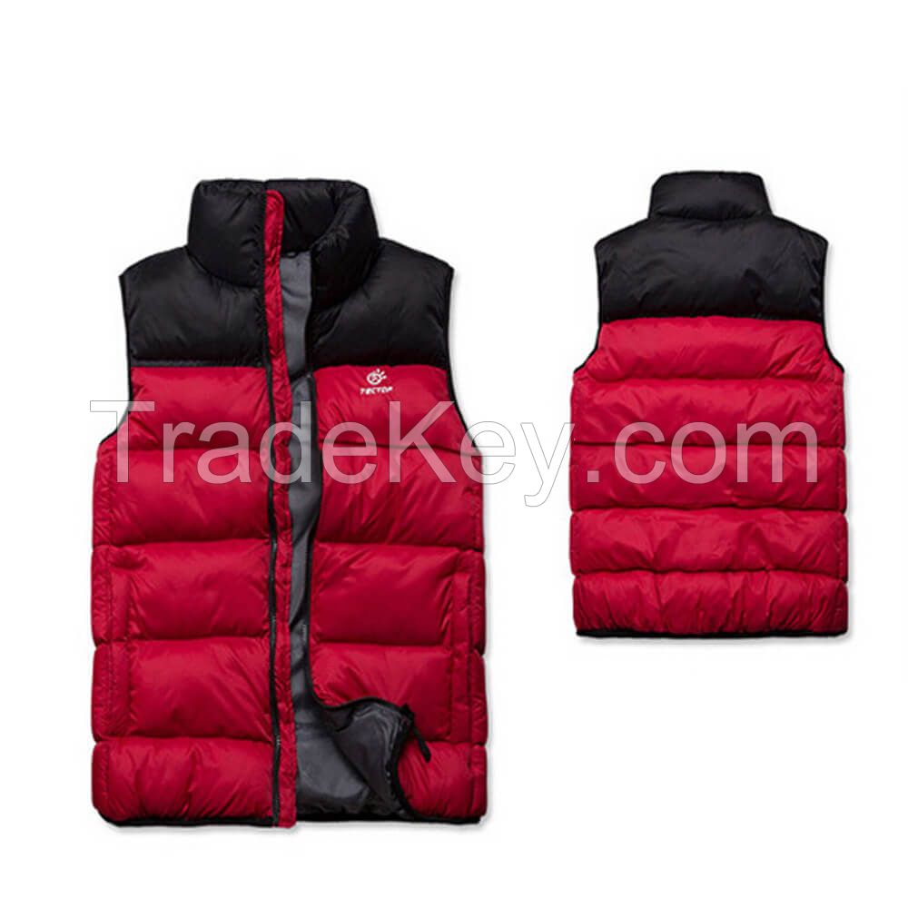 Wholesale Winter Lightweight Apparel Manufacturer Padded Vest Jacket Mens Womens