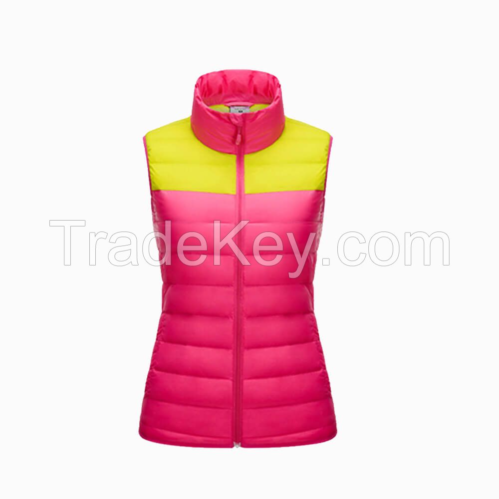 China Wholesale Women Winter Sleeveless Warm Down Vest 