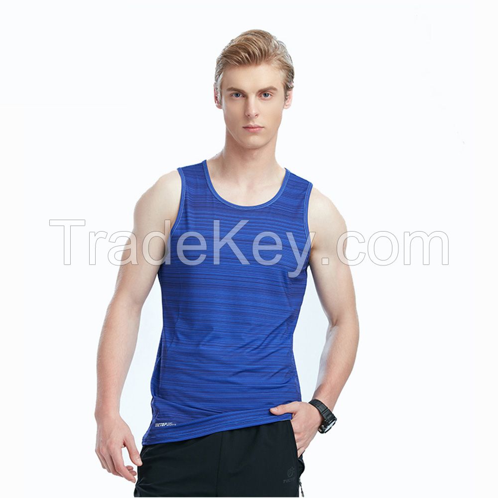 New Arrival Printing Basic Breathable Soft Sleeveless Camping Men Vest