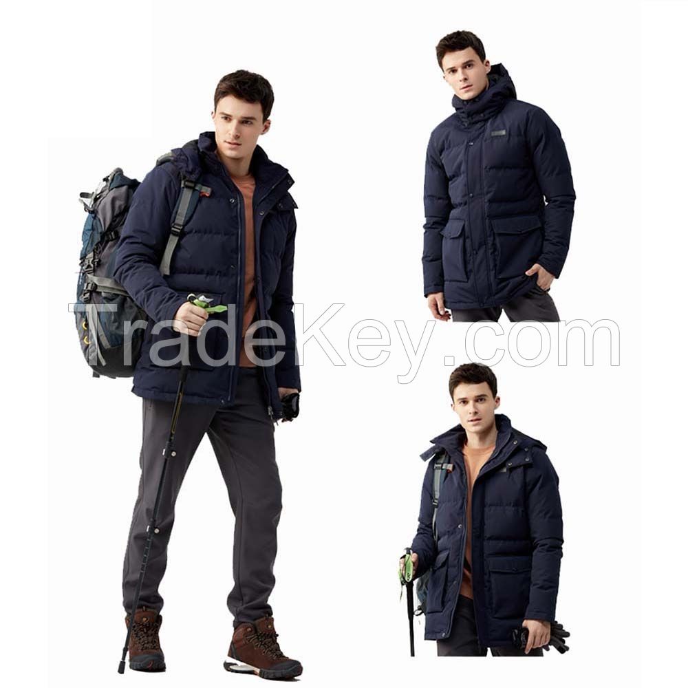 Wholesale Winter 99% Polyester Duck Down Windproof Mens Coat Thick Fashion Coat