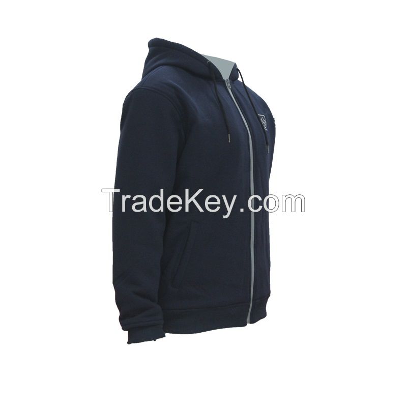 Winter Rechargeable Battery Powered Fleece Heated Hoodie Jacket