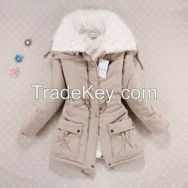 Winter Coat Women military Outwear Medium-Long Wadded Hooded snow Parka thickness Cotton Warm casual Jacket Plus Size