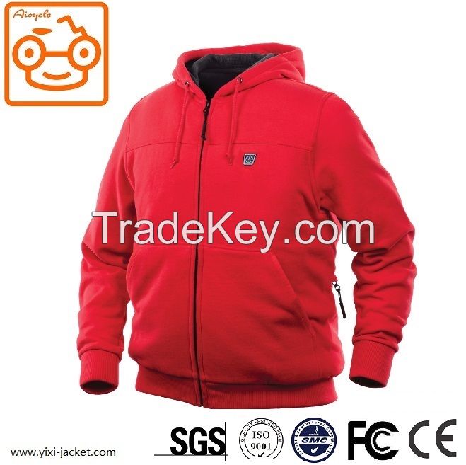 Warm USB Battery Heated Hoodie For Outerwear