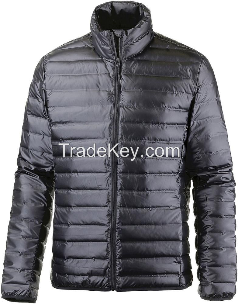 Warm Winter Mens Cotton Padded Jacket Logo Customized