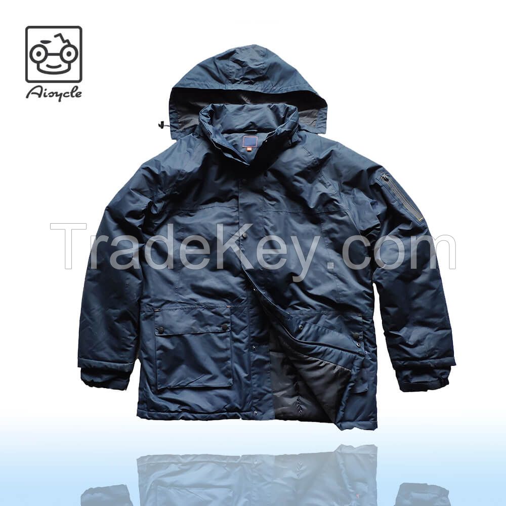 Cheap Stock Padded Jacket Mens 100% Polyester Padded Bomber Jacket