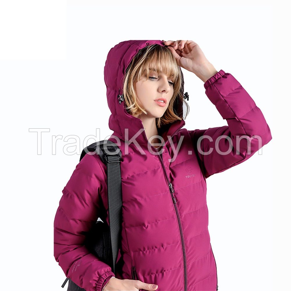 Duck Down Jacket For Women Ladies Hooded Padded Coat Jacket