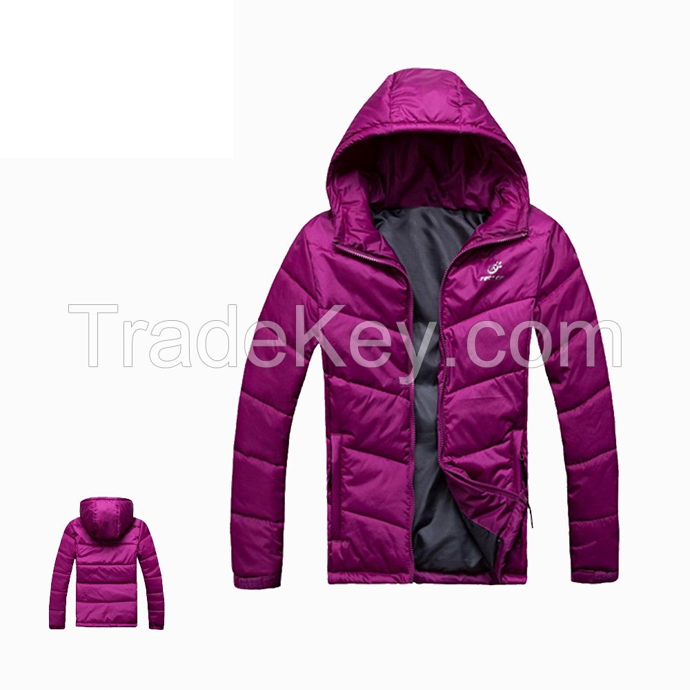 Girls Foldable Fake Down Jacket Womens Cotton Padded Jacket 100% Polyester Lining