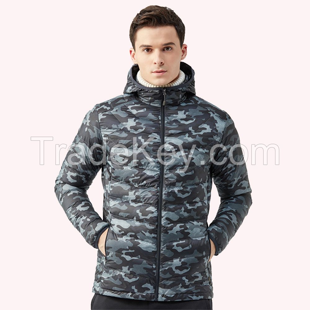 Aisycle Men's Ultra-light Style Winter Windproof Warm Down Jacket 