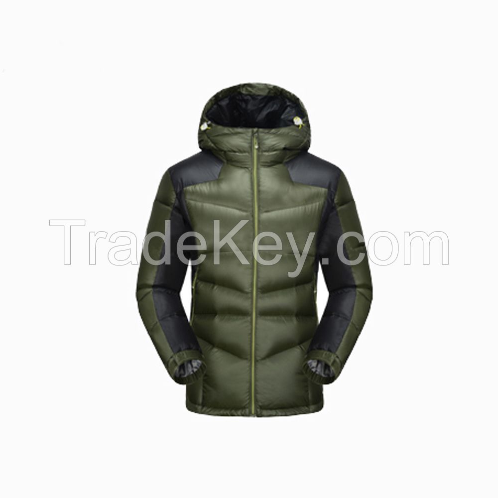 Men Clothing Extra Thick Goose Down Jacket Nylon Fabric