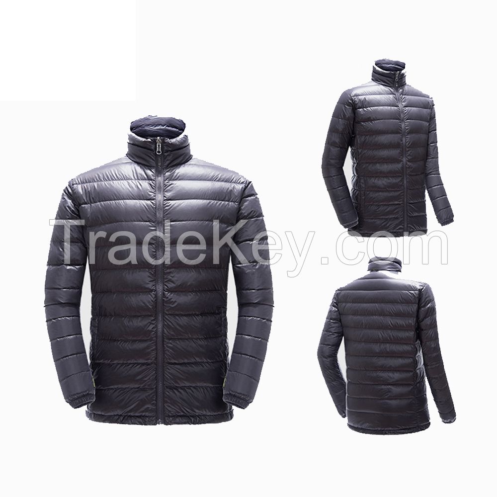 Fashionable Winter Warm Windbreaker Outdoor Down Jacke for Men Logo Customized