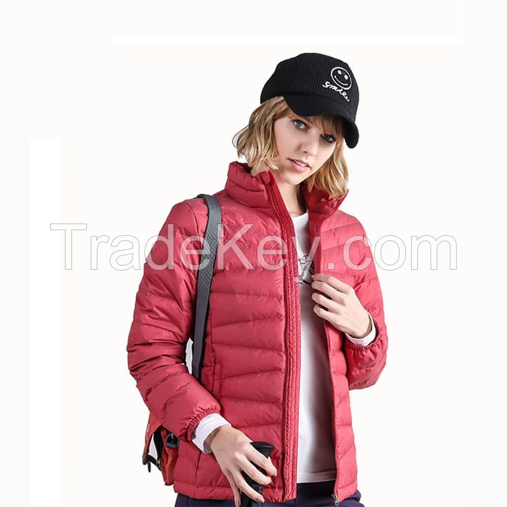 Womens Nylon Puffer Jacket Ultralight Outer Wear Coat Winter Clothing