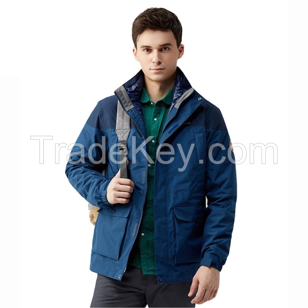 High Quality Heavy Duck Down Feather Jacket Mens Winter Fashion Outdoor Jacket